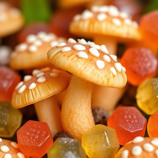 Amanita Magic Mushroom Gummies Close-Up