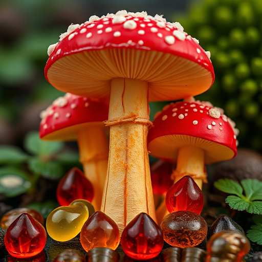 Amanita Magic Mushroom Gummies Close-Up
