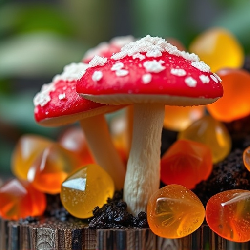 Amanita Magic Mushroom Gummies Close-Up