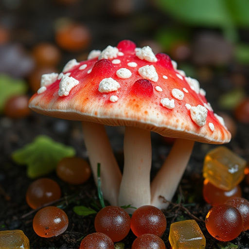Amanita Magic Mushroom Gummies Close-Up