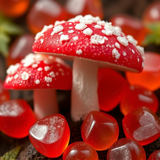 Amanita Magic Mushroom Gummies Close-Up