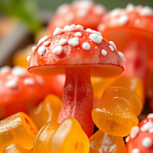 Amanita Magic Mushroom Gummies Close-Up