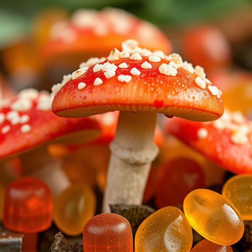 Amanita Magic Mushroom Gummies Close-Up