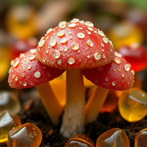 Amanita Magic Mushroom Gummies Close-Up