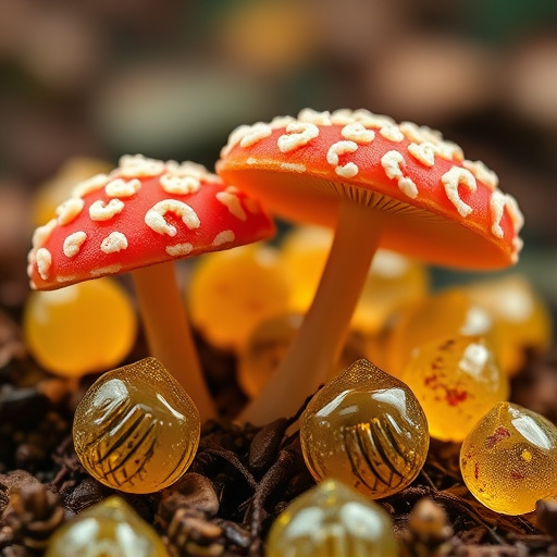 Amanita Magic Mushroom Gummies Close-Up