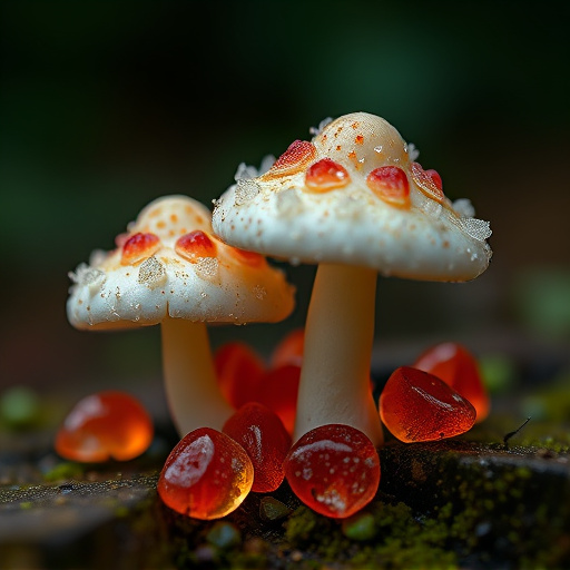 Amanita Magic Mushroom Gummies Close-Up