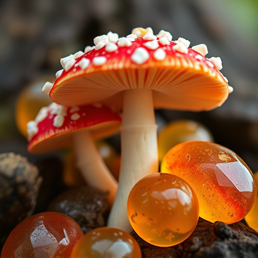 Amanita Magic Mushroom Gummies Close-Up