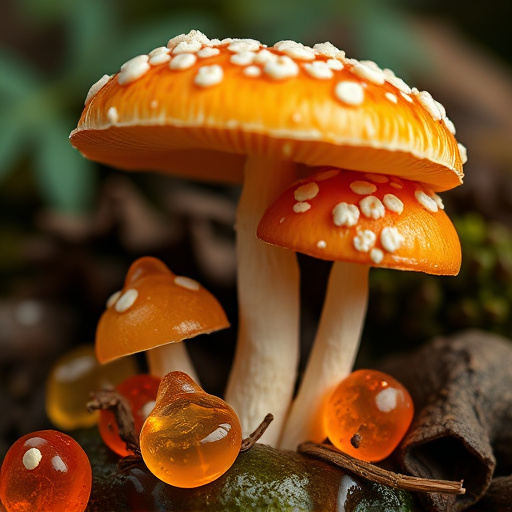 Amanita Magic Mushroom Gummies Close-Up