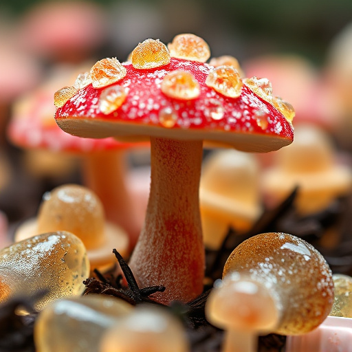 Amanita Magic Mushroom Gummies Close-Up