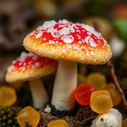 Amanita Magic Mushroom Gummies Close-Up
