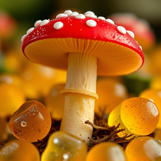 Amanita Magic Mushroom Gummies Close-Up