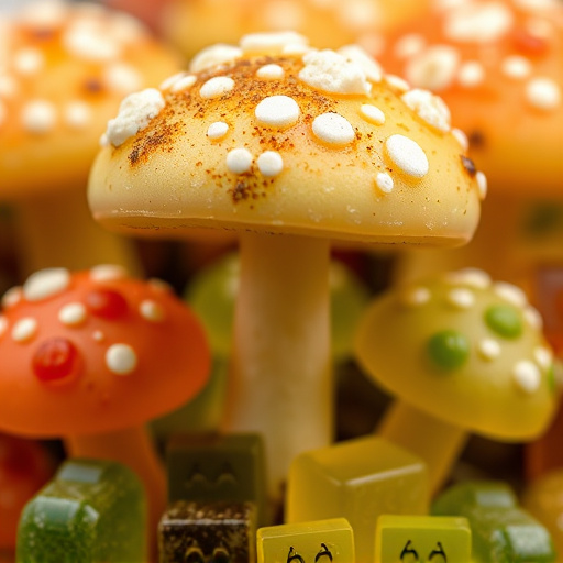 Amanita Magic Mushroom Gummies Close-Up