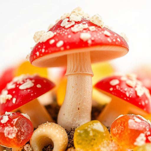 Amanita Magic Mushroom Gummies Close-Up