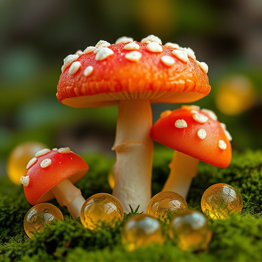 Amanita Magic Mushroom Gummies Close-Up