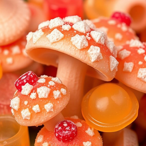 Amanita Magic Mushroom Gummies Close-Up