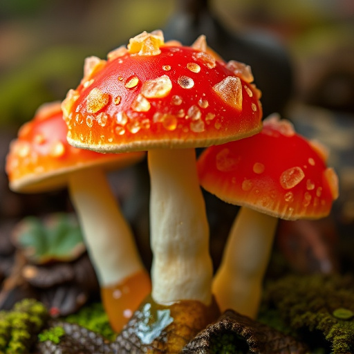 Amanita Magic Mushroom Gummies Close-Up