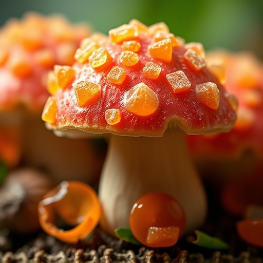 Amanita Magic Mushroom Gummies Close-Up