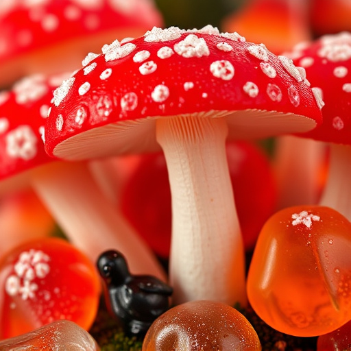 Amanita Magic Mushroom Gummies Close-Up