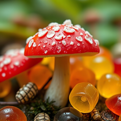 Amanita Magic Mushroom Gummies Close-Up