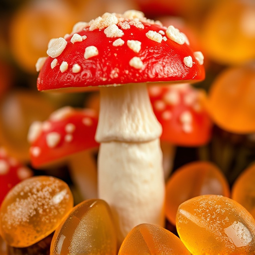Amanita Magic Mushroom Gummies Close-Up