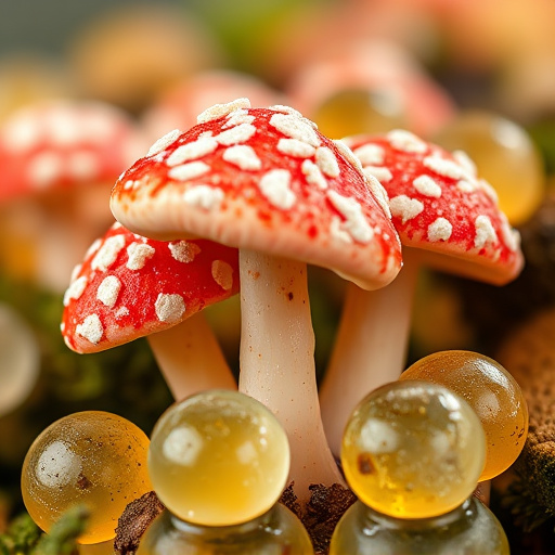 Amanita Magic Mushroom Gummies Close-Up
