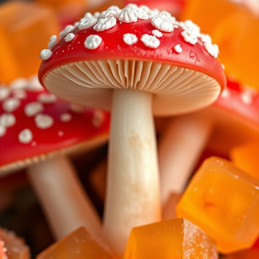 Amanita Magic Mushroom Gummies Close-Up