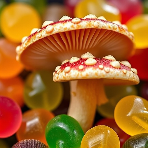 Amanita Magic Mushroom Gummies Close-Up