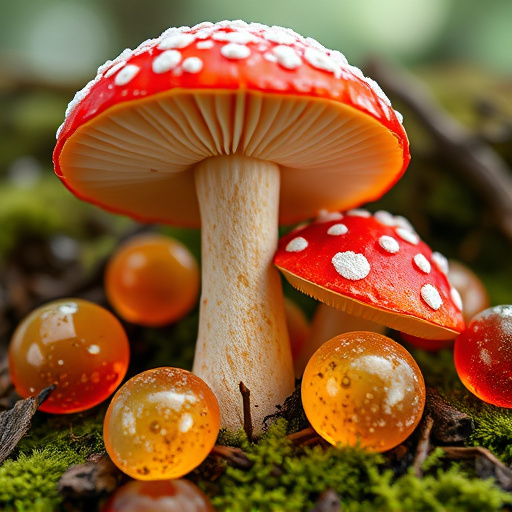 Amanita Magic Mushroom Gummies Close-Up