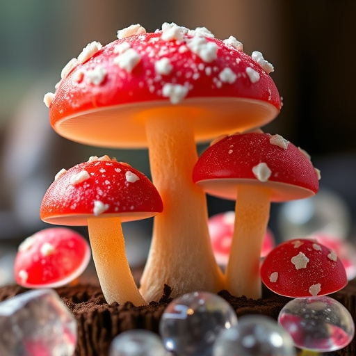 Amanita Magic Mushroom Gummies Close-Up