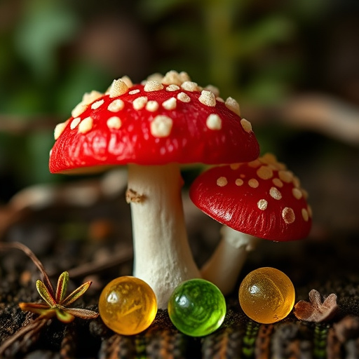 Amanita Magic Mushroom Gummies Close-Up