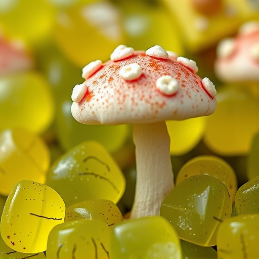 Amanita Magic Mushroom Gummies Close-Up