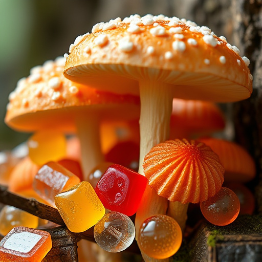 Amanita Magic Mushroom Gummies Close-Up
