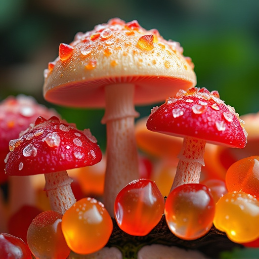 Amanita Magic Mushroom Gummies Close-Up