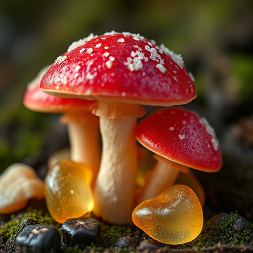 Amanita Magic Mushroom Gummies Close-Up