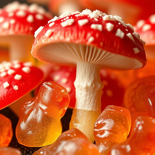 Amanita Magic Mushroom Gummies Close-Up