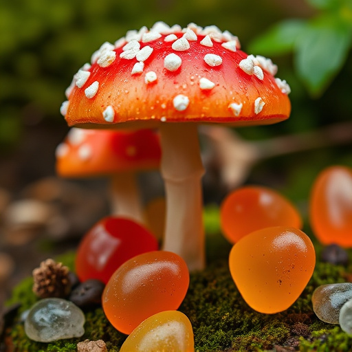 Amanita Magic Mushroom Gummies Close-Up