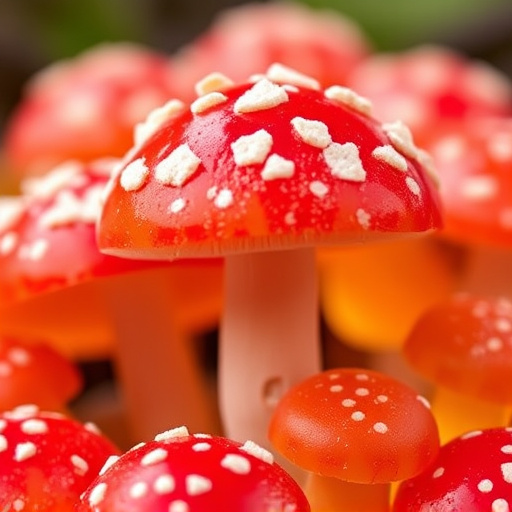 Amanita Magic Mushroom Gummies Close-Up