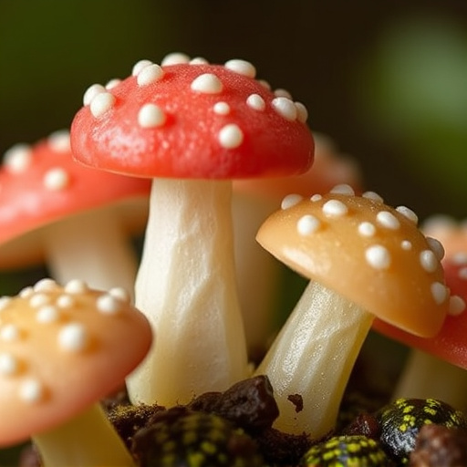 Amanita Magic Mushroom Gummies Close-Up