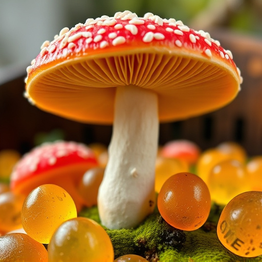 Amanita Magic Mushroom Gummies Close-Up