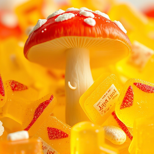 Amanita Magic Mushroom Gummies Close-Up