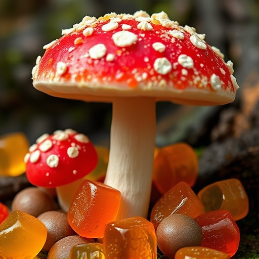 Amanita Magic Mushroom Gummies Close-Up