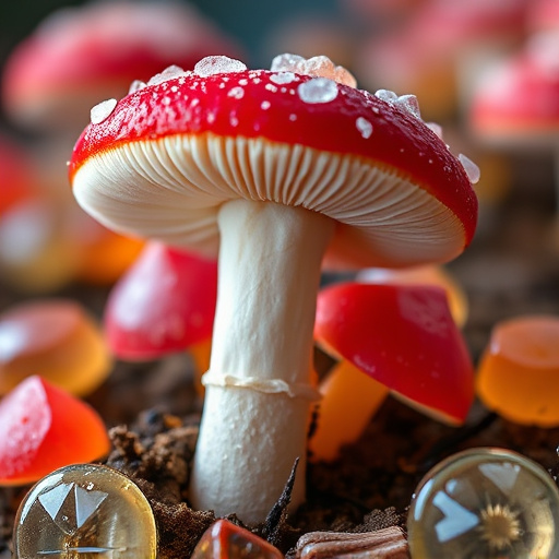 Amanita Magic Mushroom Gummies Close-Up