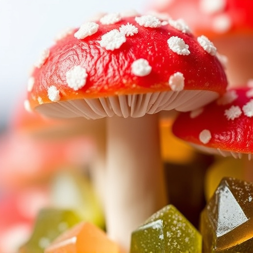 Amanita Magic Mushroom Gummies Close-Up