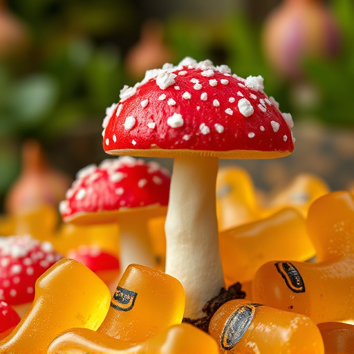 Amanita Magic Mushroom Gummies Close-Up