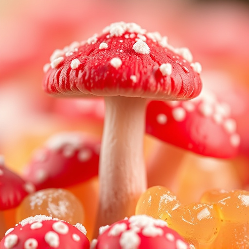 Amanita Magic Mushroom Gummies Close-Up