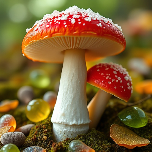 Amanita Magic Mushroom Gummies Close-Up