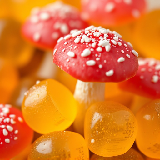 Amanita Magic Mushroom Gummies Close-Up