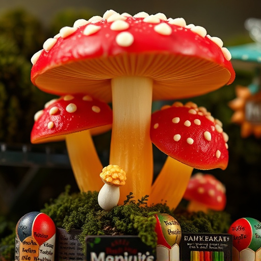 Amanita Magic Mushroom Gummies Close-Up