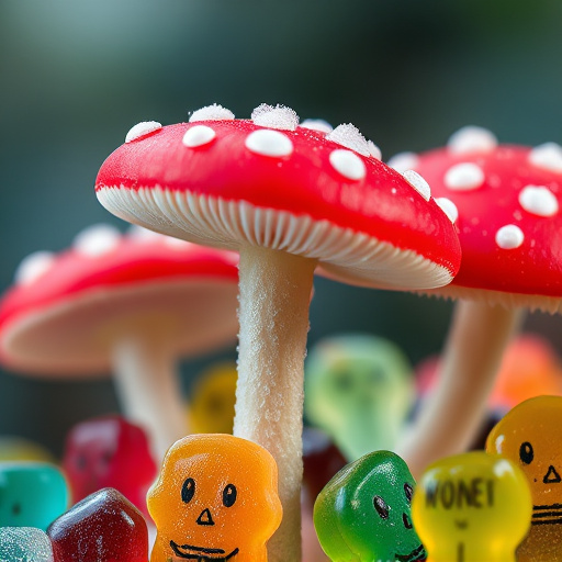 Amanita Magic Mushroom Gummies Close-Up