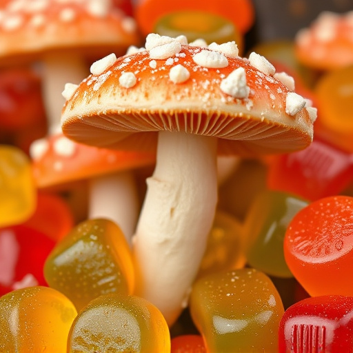 Amanita Magic Mushroom Gummies Close-Up